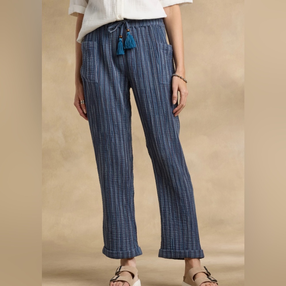 NWT Sundance Easy Breezy Campari Drawstring Pants. Size Medium. - Picture 2 of 6
